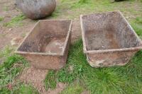 2 CAST TROUGHS - 7