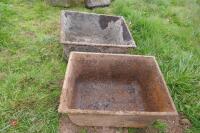 2 CAST TROUGHS