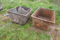 2 CAST TROUGHS - 2