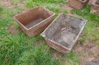 2 CAST TROUGHS - 4