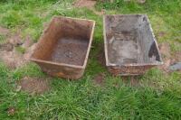 2 CAST TROUGHS - 5