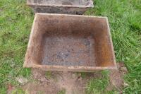 2 CAST TROUGHS - 6