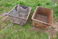 2 CAST TROUGHS - 8