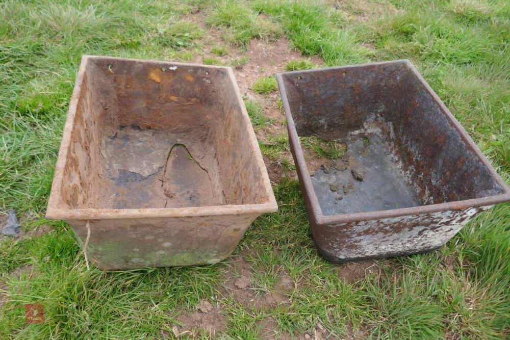 2 CAST TROUGHS