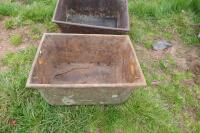 2 CAST TROUGHS - 2