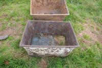 2 CAST TROUGHS - 4