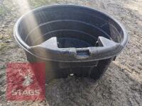 BLACK PLASTIC WATER TROUGH - 2