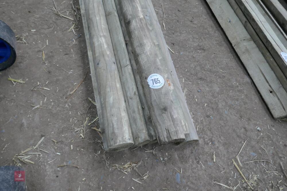 7 X 12' WOODEN HALF RAILS