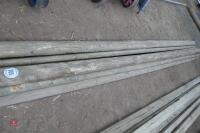 7 X 12' WOODEN HALF RAILS - 2