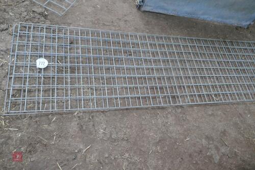 2 LENGTHS OF 5MM WELD MESH