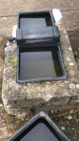 5 PLASTIC WATER TROUGHS - 4