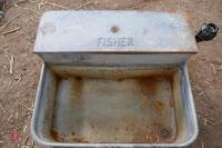 2 FISHER GALVANISED 3 GALLON WATER TROUG - 3