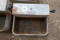 3 FISHER GALVANISED 3 GALLON WATER TROUG - 3