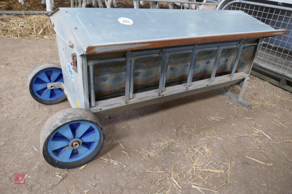 IAE MOBILE 4' DOUBLE SIDED GALVANISED SHEEP CREEP FEEDER