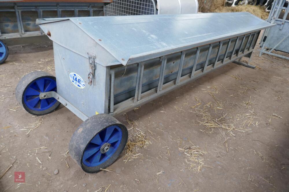 IAE MOBILE 8' DOUBLE SIDED GALVANISED SHEEP CREEP FEEDER