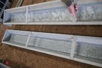 2 IAE GALVANISED GOUND FEED TROUGHS - 3