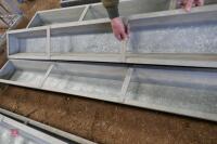 2 IAE GALVANISED GROUND FEED TROUGHS - 2