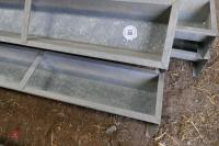 2 IAE GALVANISED GROUND FEED TROUGHS - 3