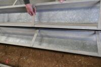 2 IAE GALVANISED GROUND FEED TROUGHS - 4