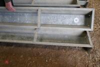 2 IAE GALVANISED GROUND FEED TROUGHS - 6