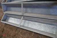 2 IAE GALVANISED GROUND FEED TROUGHS - 4