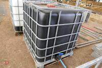 SCHUTZ BLACK IBC CONTAINER IN MESH CAGE - 2