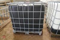 SCHUTZ BLACK IBC CONTAINER IN MESH CAGE - 3