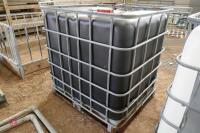 SCHUTZ BLACK IBC CONTAINER IN MESH CAGE - 4