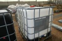 SCHUTZ WHITE IBC CONTAINER IN MESH CAGE - 2