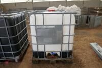 SCHUTZ WHITE IBC CONTAINER IN MESH CAGE - 4