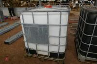 SCHUTZ WHITE IBC CONTAINER IN MESH CAGE - 6