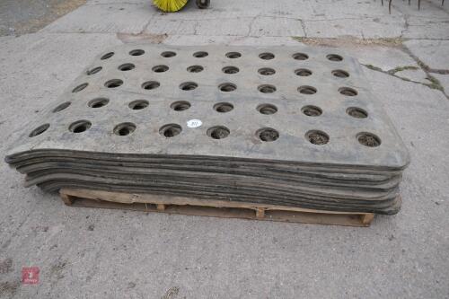 20 RUBBER SILAGE CLAMP MATS