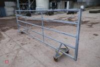 13' GALVANISED FREESTANDING TROLLEY GATE - 3