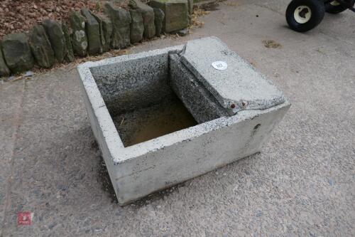 CONCRETE WATER TROUGH