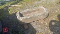 41" x 19" GRANITE TROUGH/PLANTER - 2