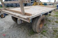 SINGLE AXLE 10' WOODEN BALE TRAILER - 3