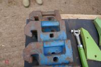 6 FORD 25KG FRONT TRACTOR WEIGHTS - 2