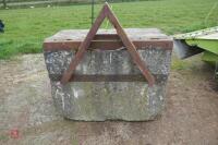 'A' FRAME CONCRETE WEIGHT - 3