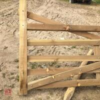 NEW 15FT EXMOOR WOODEN FIELD GATE - 2