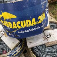 4 200M ROLLS OF BARRACULDA BARBED WIRE - 4