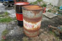 8 METAL OIL DRUMS