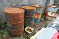 8 METAL OIL DRUMS - 3