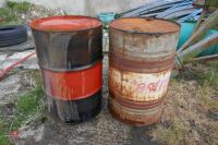 8 METAL OIL DRUMS - 5