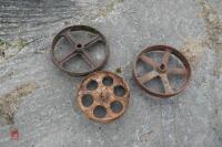 2 ANTIQUE WHEELS