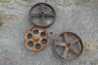 2 ANTIQUE WHEELS - 2