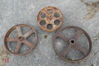 2 ANTIQUE WHEELS - 4