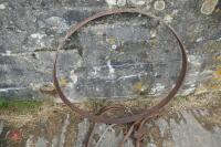 ANTIQUE HORSE HAMES & CART WHEEL OUTER - 3