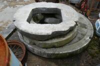 3 CONCRETE MANHOLE COVERS - 2