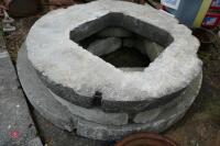 3 CONCRETE MANHOLE COVERS - 4