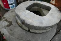 3 CONCRETE MANHOLE COVERS - 6